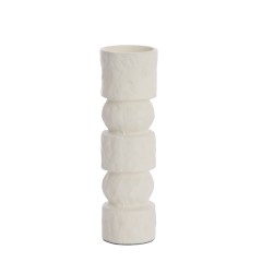 TAK CANDLE STICK ANTIQUE WHITE LARGE - CANDLE HOLDERS, CANDLES